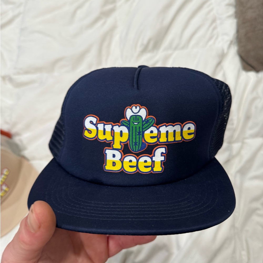 Supreme Navy Blue Trucker Hat